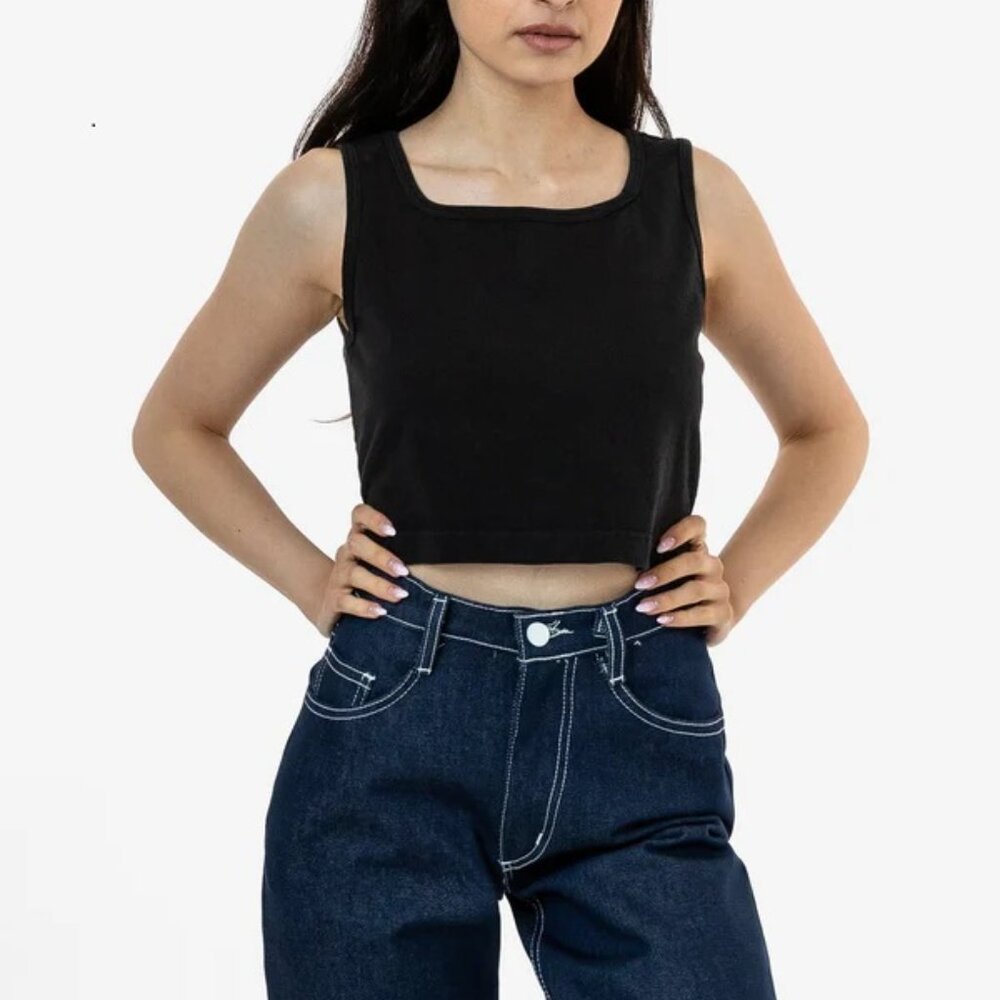 Los Angeles Apparel Garment Dye Crop Tank